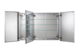 Croydex 36-in x 26-in Surface/Recessed Mount Silver Mirrored Soft Close Medicine Cabinet