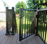 Harmony Railing 48-in L x 42-in H Bronze Aluminum Deck Railing Gate (Assembled)