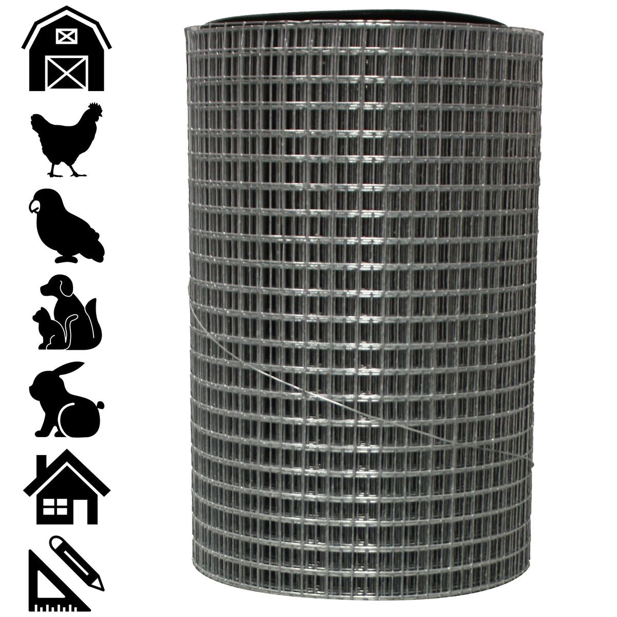 Acorn International Galvanized Steel Hardware Cloth Fencing - 50Ft x 2Ft