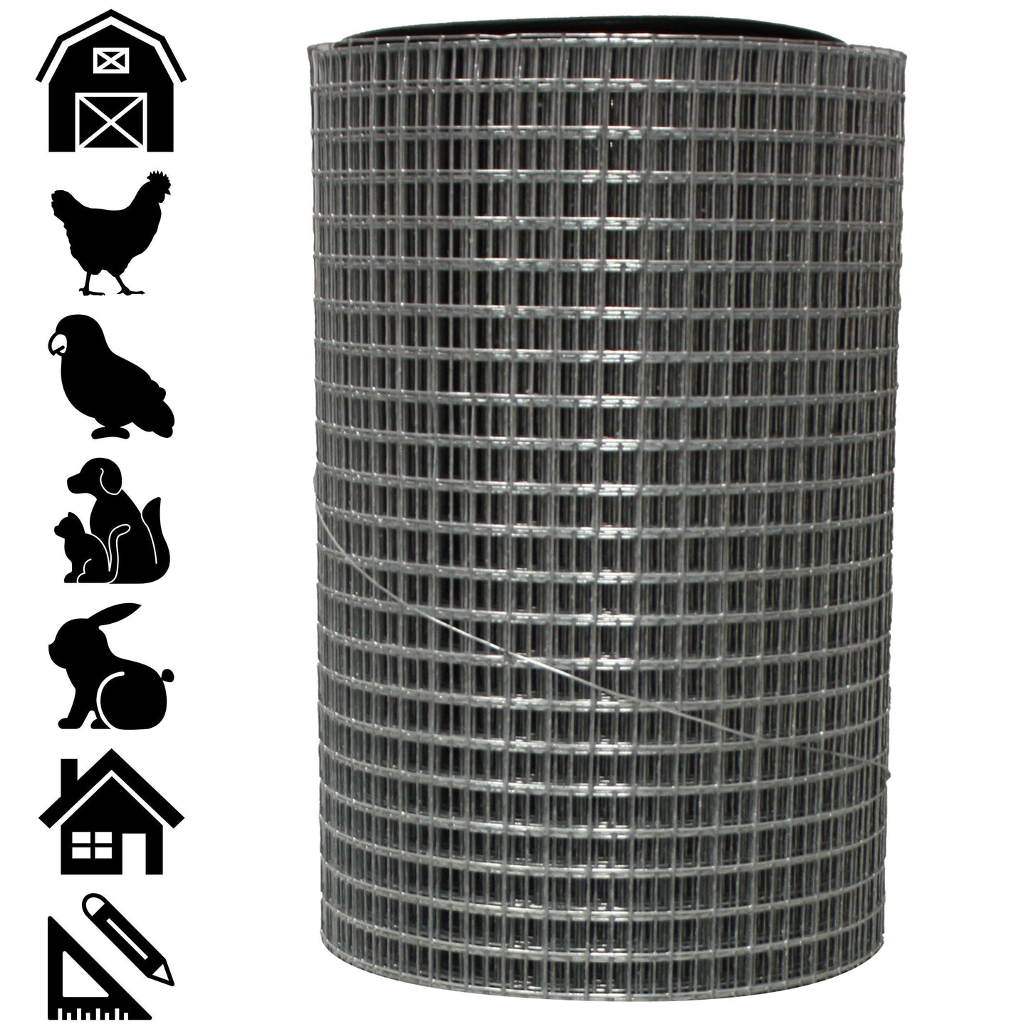 Acorn International Galvanized Steel Hardware Cloth Fencing - 50Ft x 2Ft