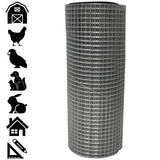 Acorn International 10-ft x 3-ft 19-Gauge Silver Rolled Fencing with Mesh Size 1/2-in x 1/2-in