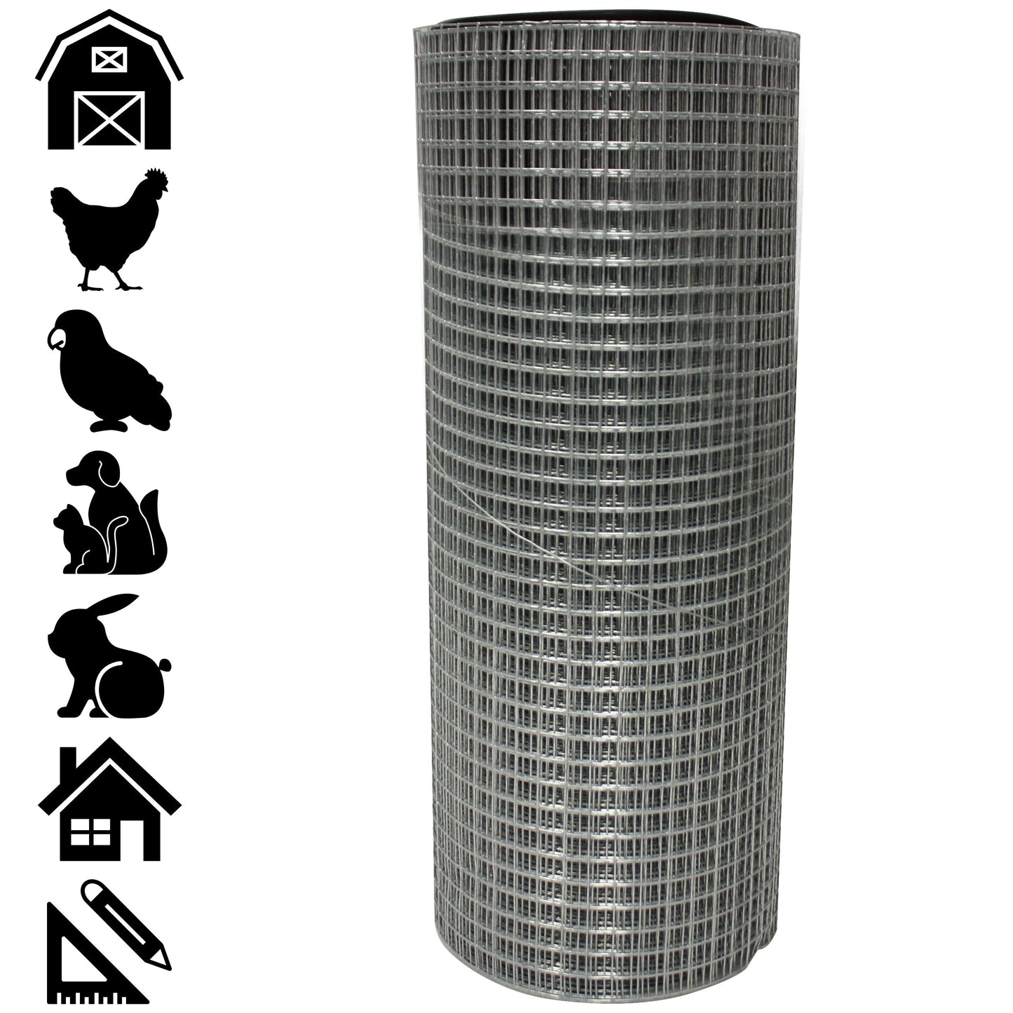 Acorn International 10-ft x 3-ft 23-Gauge Silver Rolled Fencing with Mesh Size 1/4-in x 1/4-in