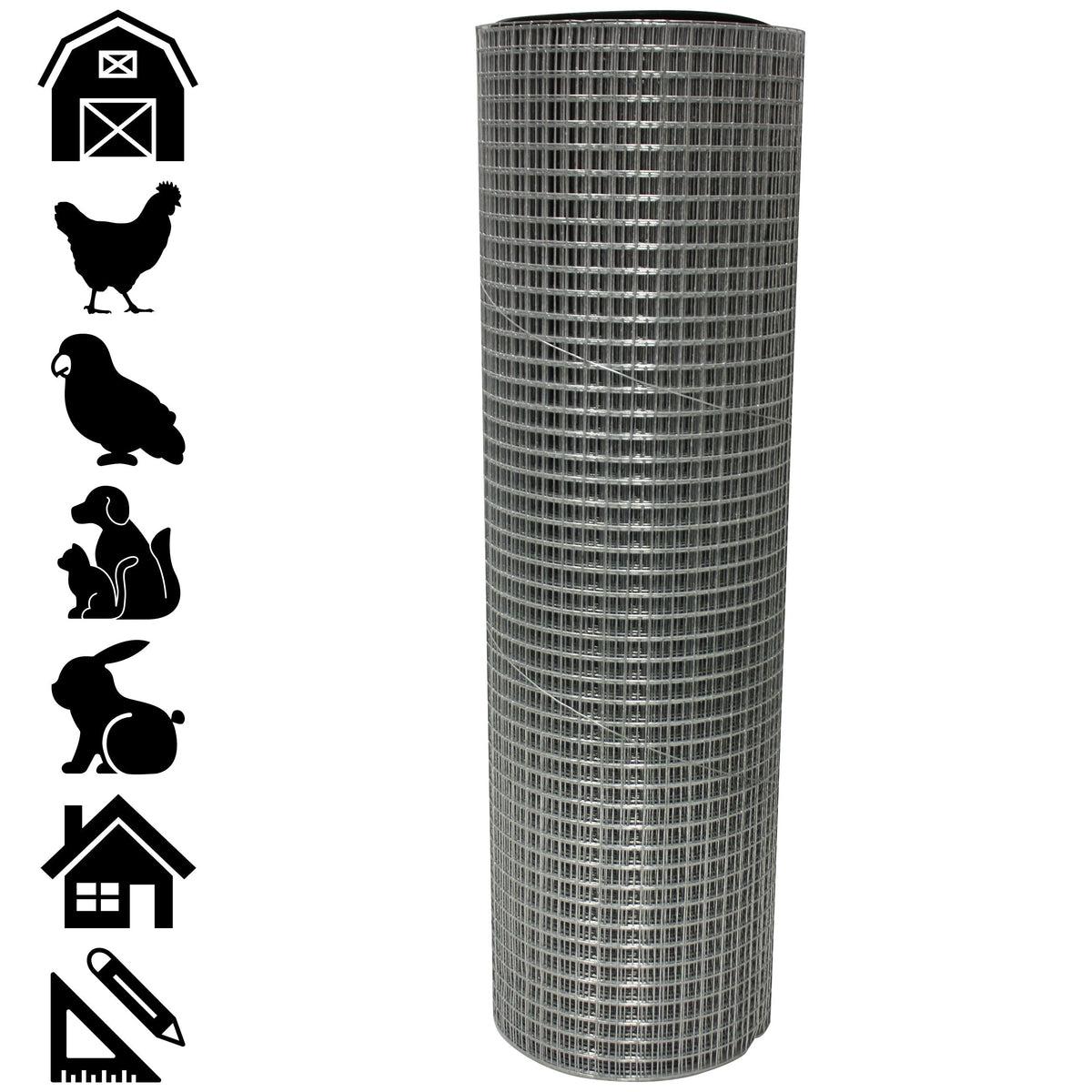 Acorn International 10-ft x 4-ft 23-Gauge Silver Rolled Fencing with Mesh Size 1/4-in x 1/4-in