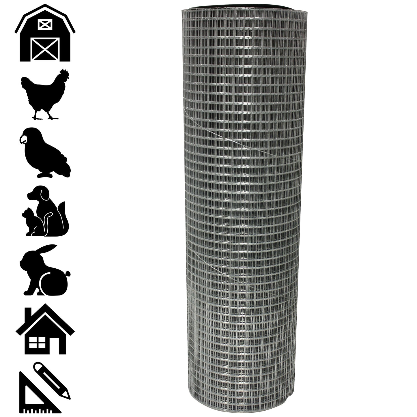 Acorn International 10-ft x 4-ft 23-Gauge Silver Rolled Fencing with Mesh Size 1/4-in x 1/4-in