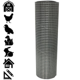Acorn International 10-ft x 4-ft 23-Gauge Silver Rolled Fencing with Mesh Size 1/4-in x 1/4-in