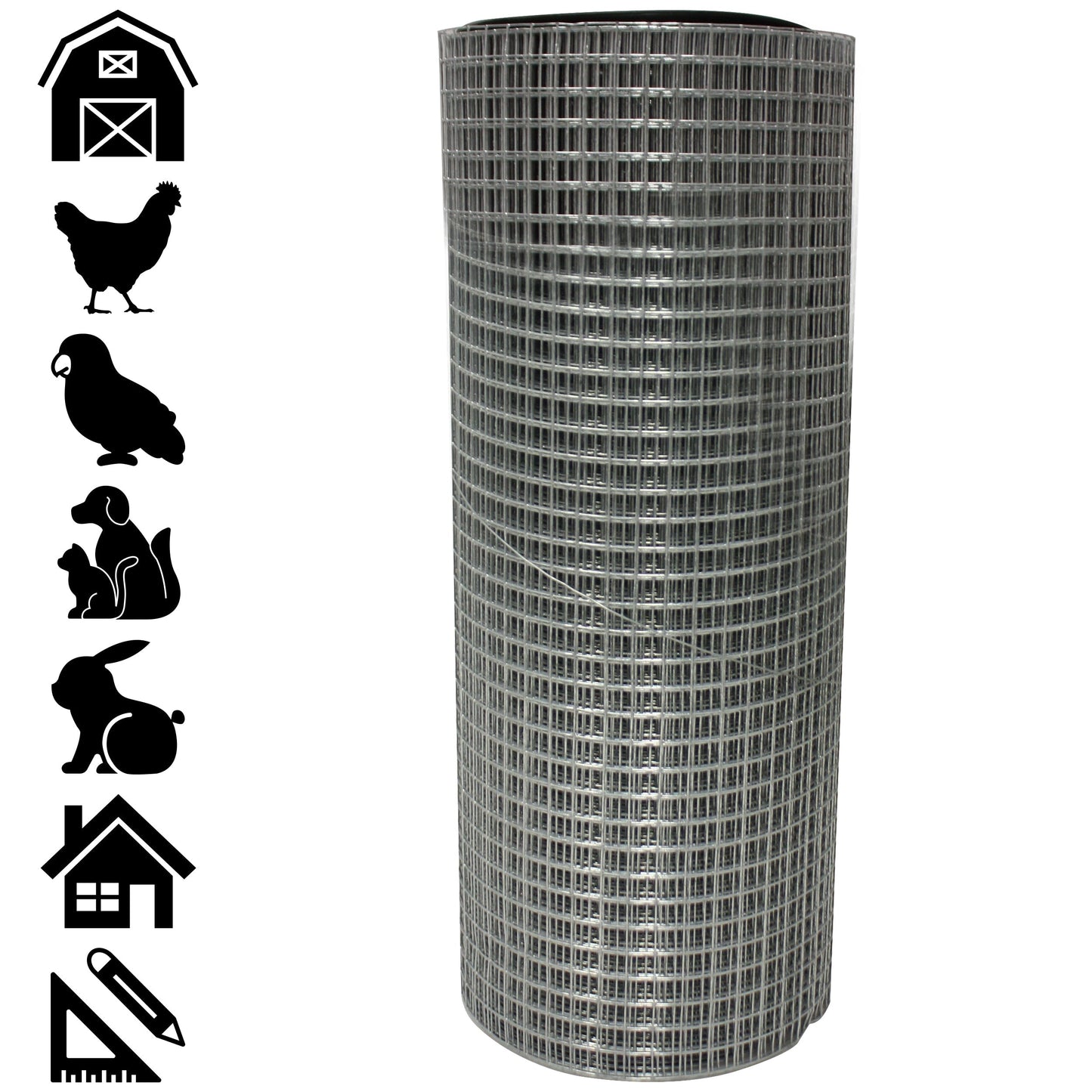 Acorn International 10-ft x 3-ft 23-Gauge Silver Rolled Fencing with Mesh Size 1/4-in x 1/4-in