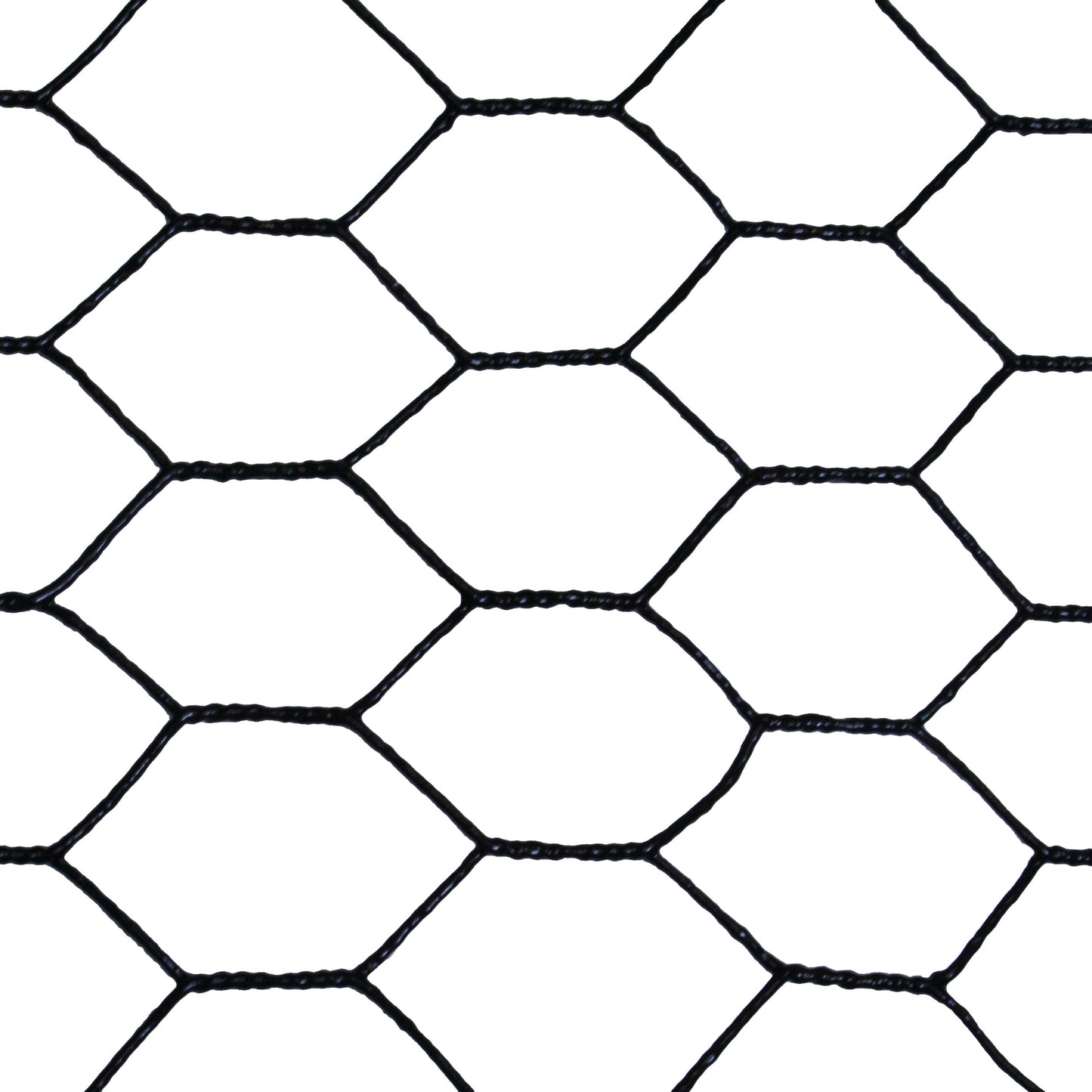 Acorn International 150-ft x 20-Gauge Black Galvanized Steel Chicken Wire Rolled Fencing with Mesh Size 1-in