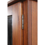 8 Gun Key Locking Gun Cabinet in Brown - Super Arbor
