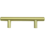 Laurey Melrose 3-in (76mm) Center to Center Satin Brass Cylindrical Bar Drawer Pull