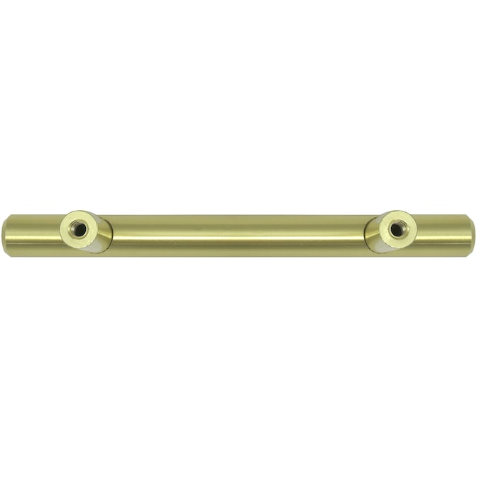 Laurey Melrose 3-in (76mm) Center to Center Satin Brass Cylindrical Bar Drawer Pull