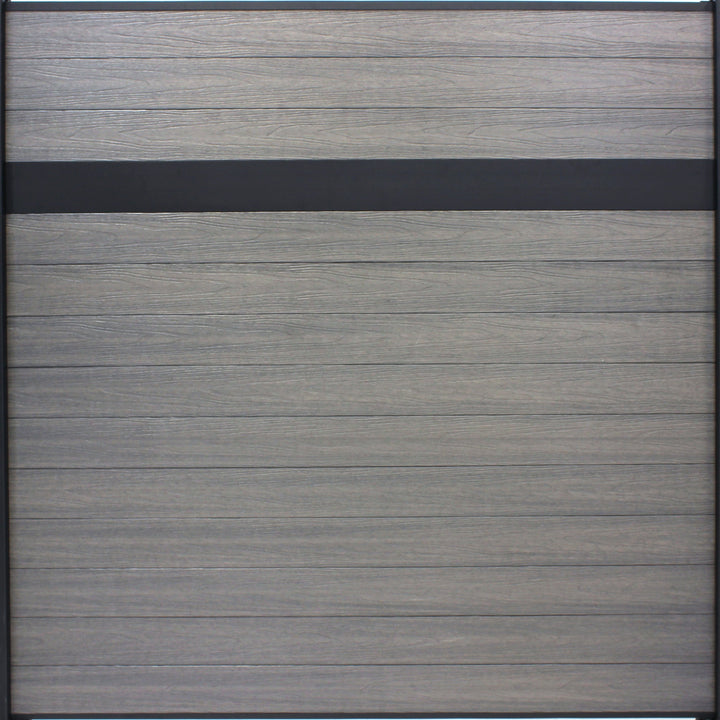 Infinity Euro 6-ft H x 6-ft W Oxford Grey Privacy Composite Fence Panel