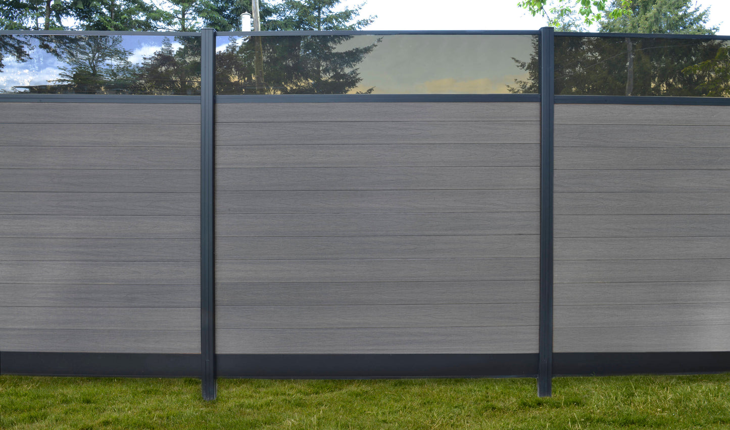 Infinity Euro Euro Fence 6-ft H Oxford Grey Composite Fence Picket