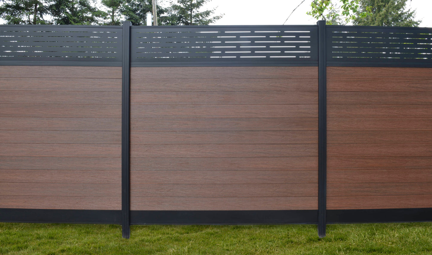Infinity Euro 5-in W x 6-ft H Black Rose Composite Fence Picket
