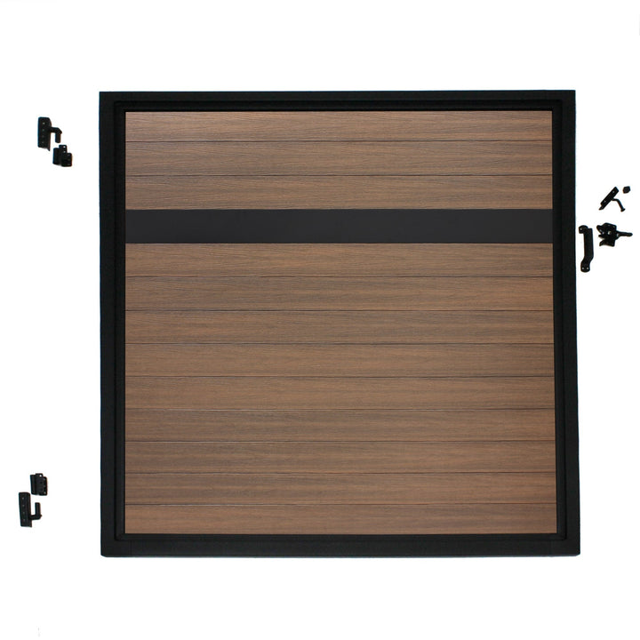 Infinity Euro 6-ft H x 4-ft W King Cedar Composite Fence Gate