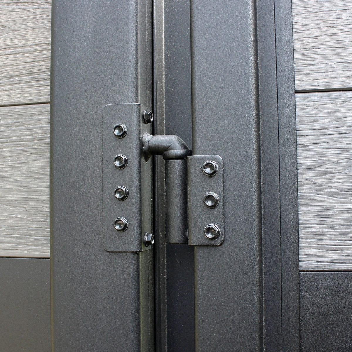 Infinity Euro 4-ft H x 4-ft W Black Rose Composite Fence Gate