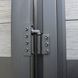 Infinity Euro 4-ft H x 4-ft W Black Rose Composite Fence Gate