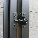 Infinity Euro 4-ft H x 4-ft W Black Rose Composite Fence Gate