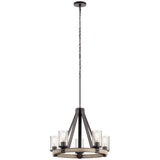 Kichler Barrington 5-Light Distressed Gray Rustic Chandelier