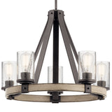 Kichler Barrington 5-Light Distressed Gray Rustic Chandelier