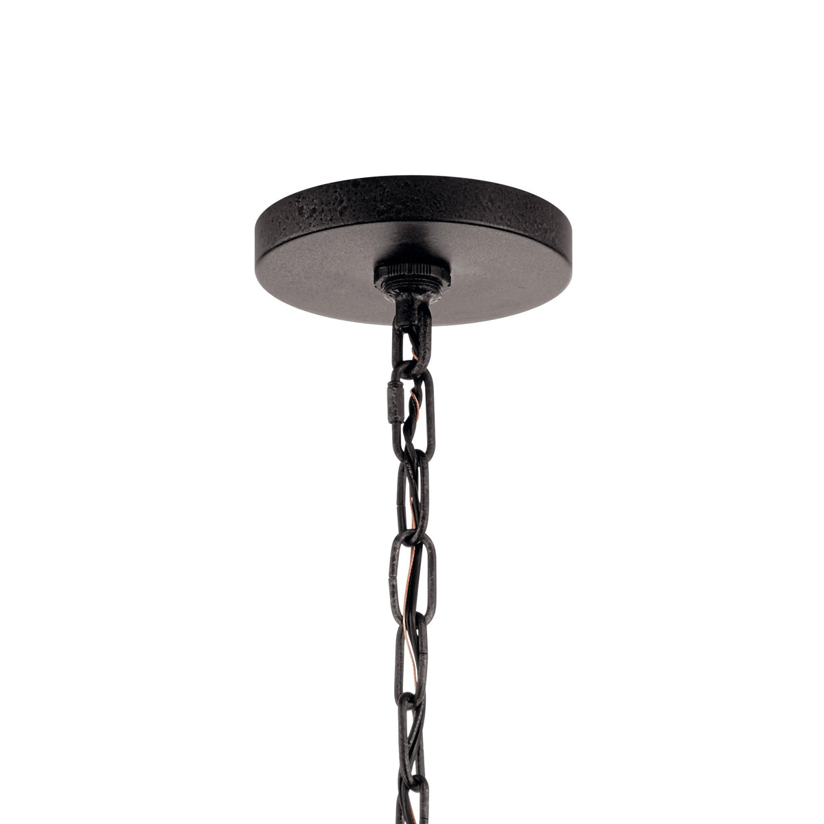 Kichler Barrington 3-Light Distressed Gray Rustic Chandelier