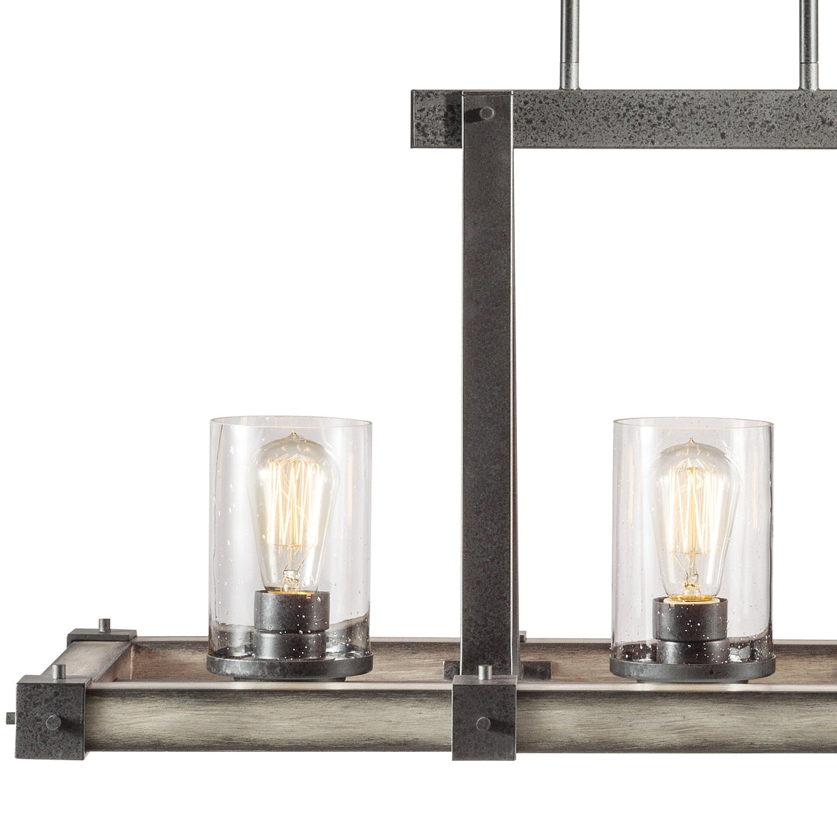 Kichler Barrington 3-Light Distressed Gray Rustic Chandelier