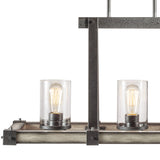 Kichler Barrington 3-Light Distressed Gray Rustic Chandelier