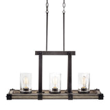 Kichler Barrington 3-Light Distressed Gray Rustic Chandelier