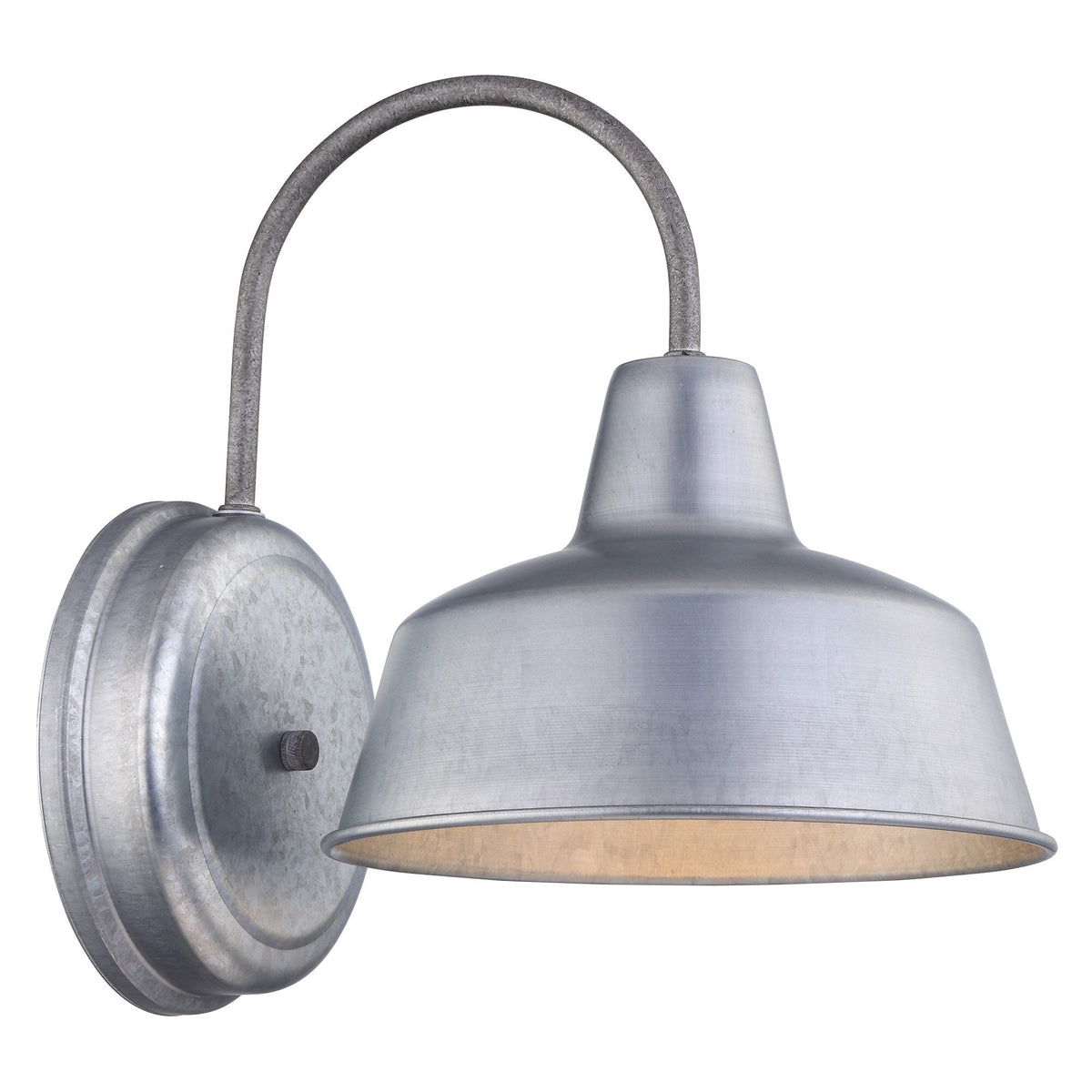 Portfolio Ellicott 10.75-in H Galvanized Dark Sky E26 Outdoor Wall Light