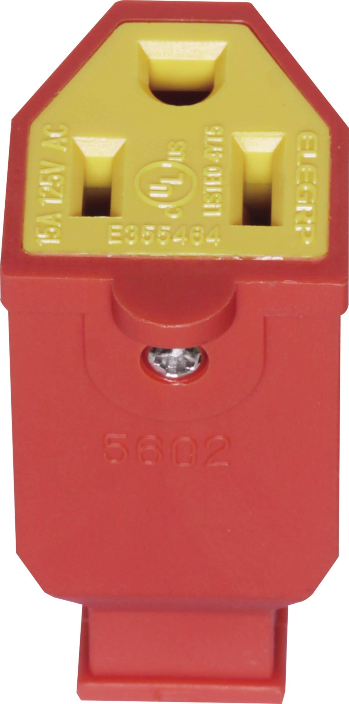 Project Source 15-Amp 125-Volt Orange 3-Wire Grounding Connector, NEMA 5-15R