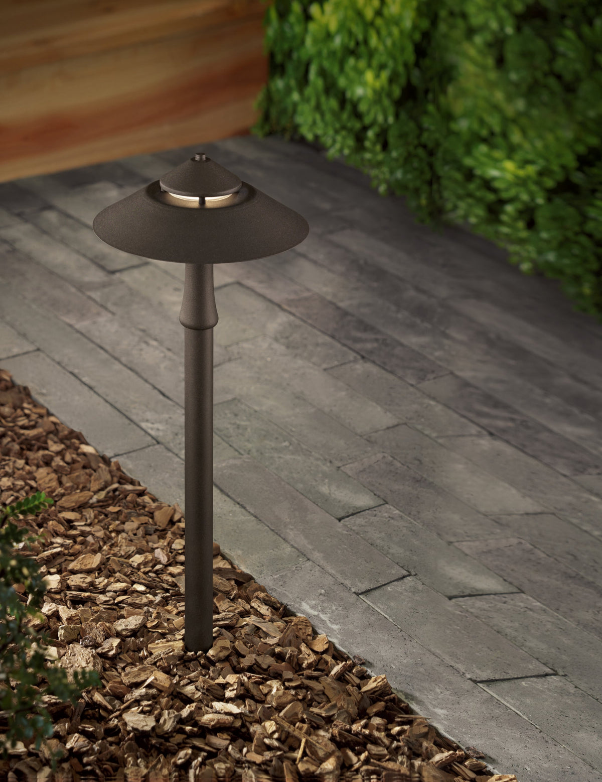 Portfolio 7-Watt Specialty Textured Bronze Low Voltage LED Path Light, 15.6-in H x 6.34-in W