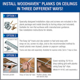 Armstrong Ceilings WoodHaven ceilings and walls Classic White Mdf Surface-mount Ceiling Plank Sample