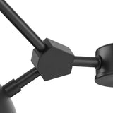 Progress Lighting Haas 4-Light Matte Black Mid-century Chandelier
