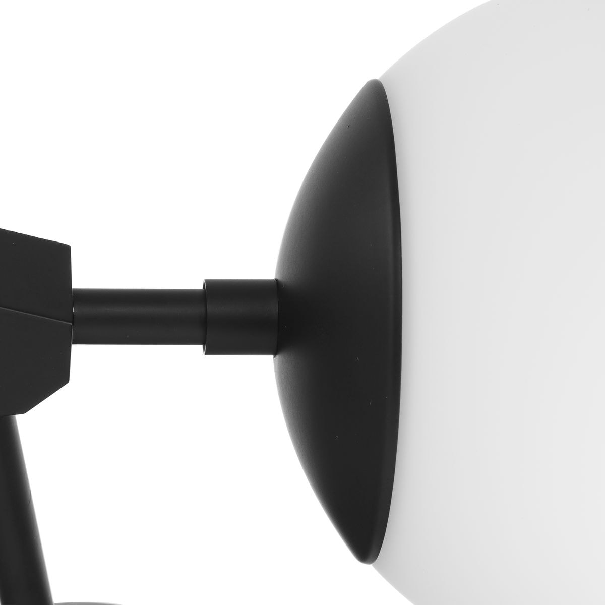 Progress Lighting Haas 4-Light Matte Black Mid-century Chandelier