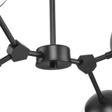Progress Lighting Haas 4-Light Matte Black Mid-century Chandelier