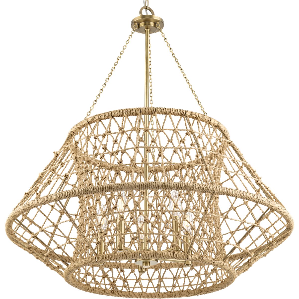 Progress Lighting Laila 5-Light Coastal Chandelier