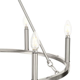Progress Lighting Gilliam 6-Light Brushed Nickel Farmhouse Chandelier