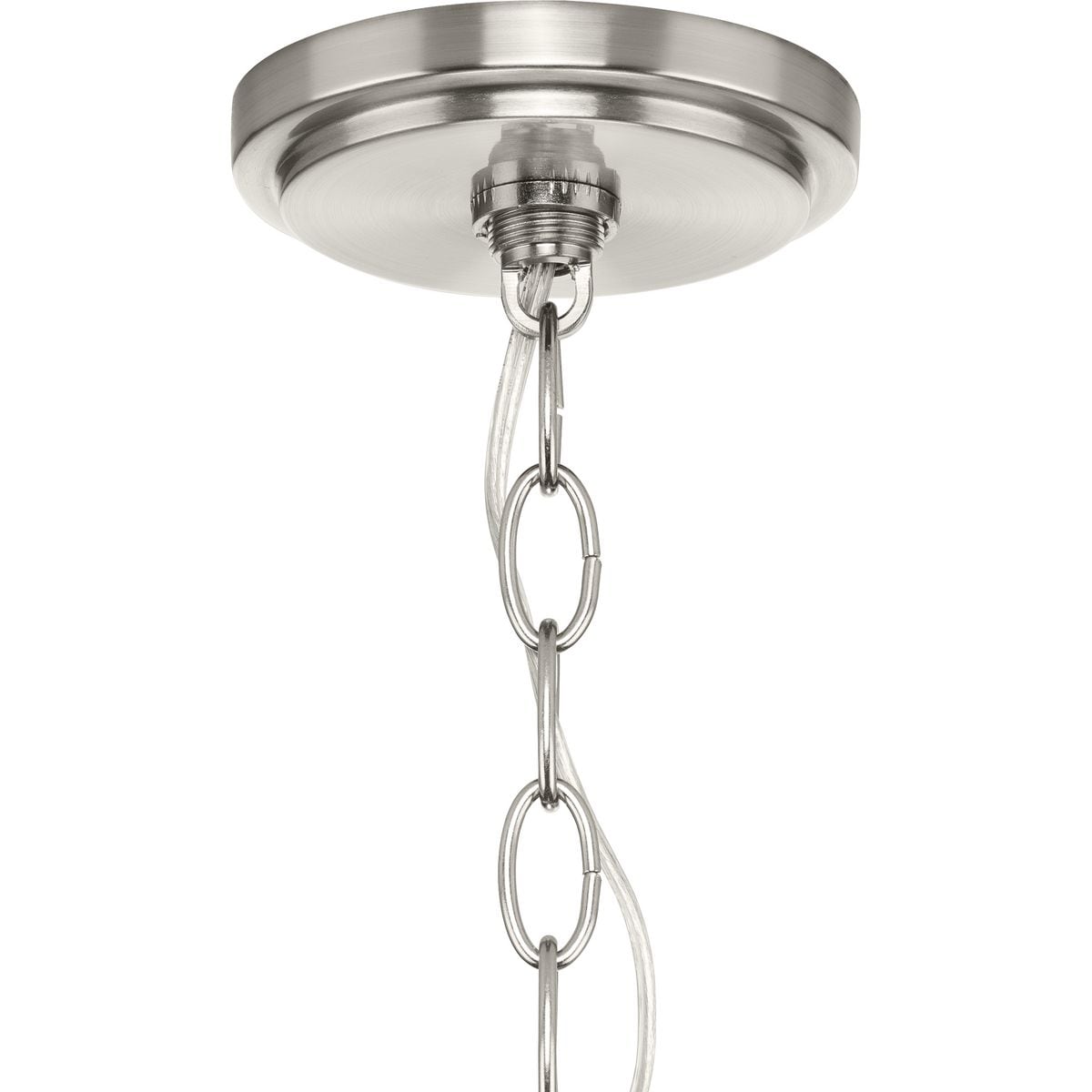 Progress Lighting Gilliam 6-Light Brushed Nickel Farmhouse Chandelier
