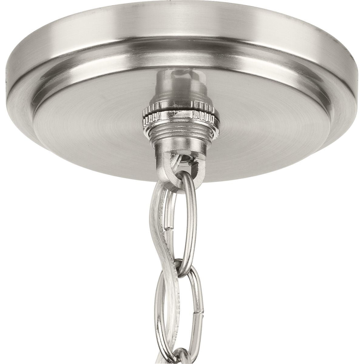 Progress Lighting Gilliam 9-Light Brushed Nickel Farmhouse Chandelier