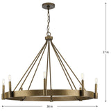 Progress Lighting Breckenridge 8-Light Bronze Farmhouse Chandelier