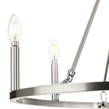 Progress Lighting Gilliam 6-Light Brushed Nickel Farmhouse Chandelier