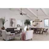 Progress Lighting Gilliam 9-Light Matte Black Farmhouse Chandelier