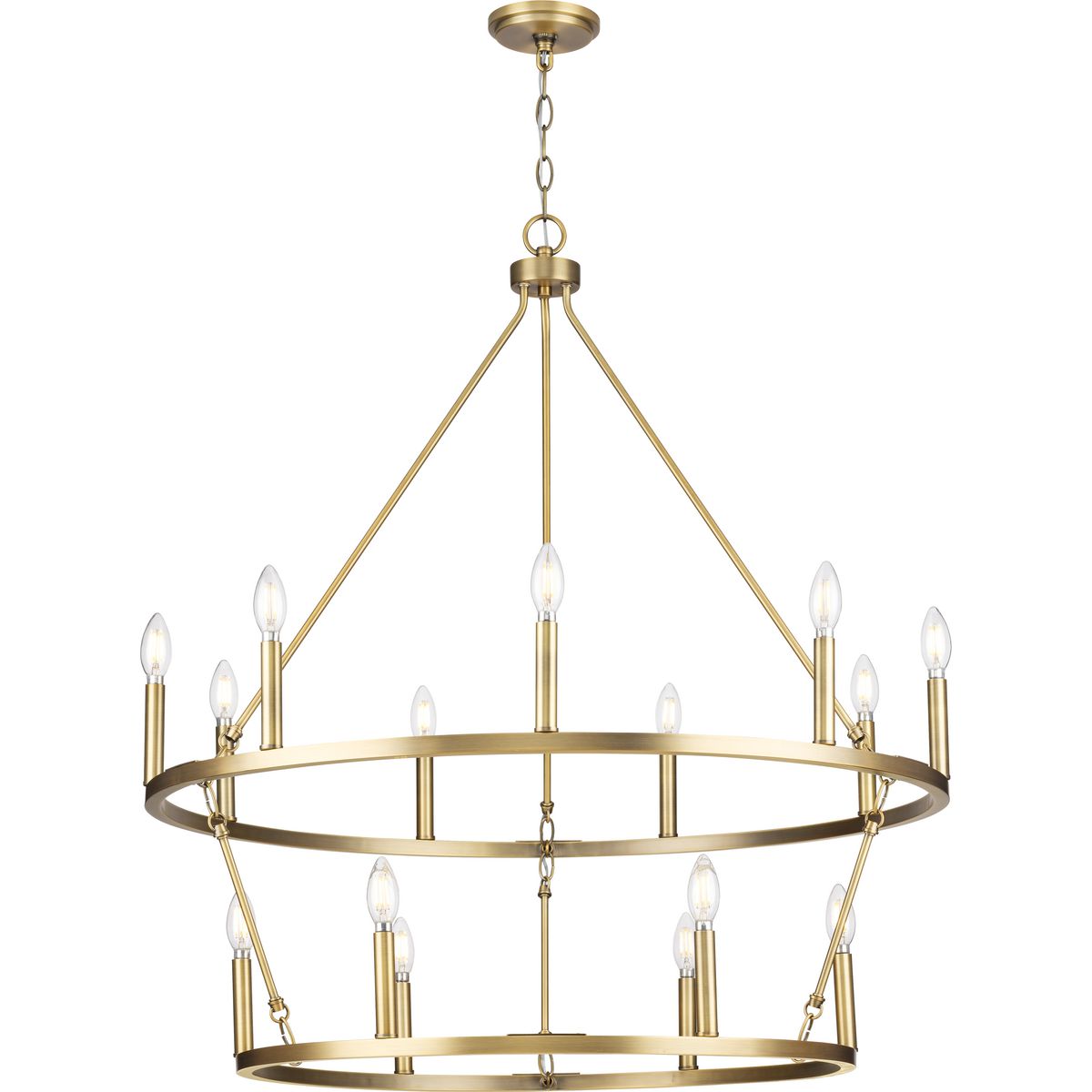 Progress Lighting Gilliam 15-Light Farmhouse Chandelier