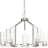 Progress Lighting Goodwin 5-Light Brushed Nickel Farmhouse Chandelier