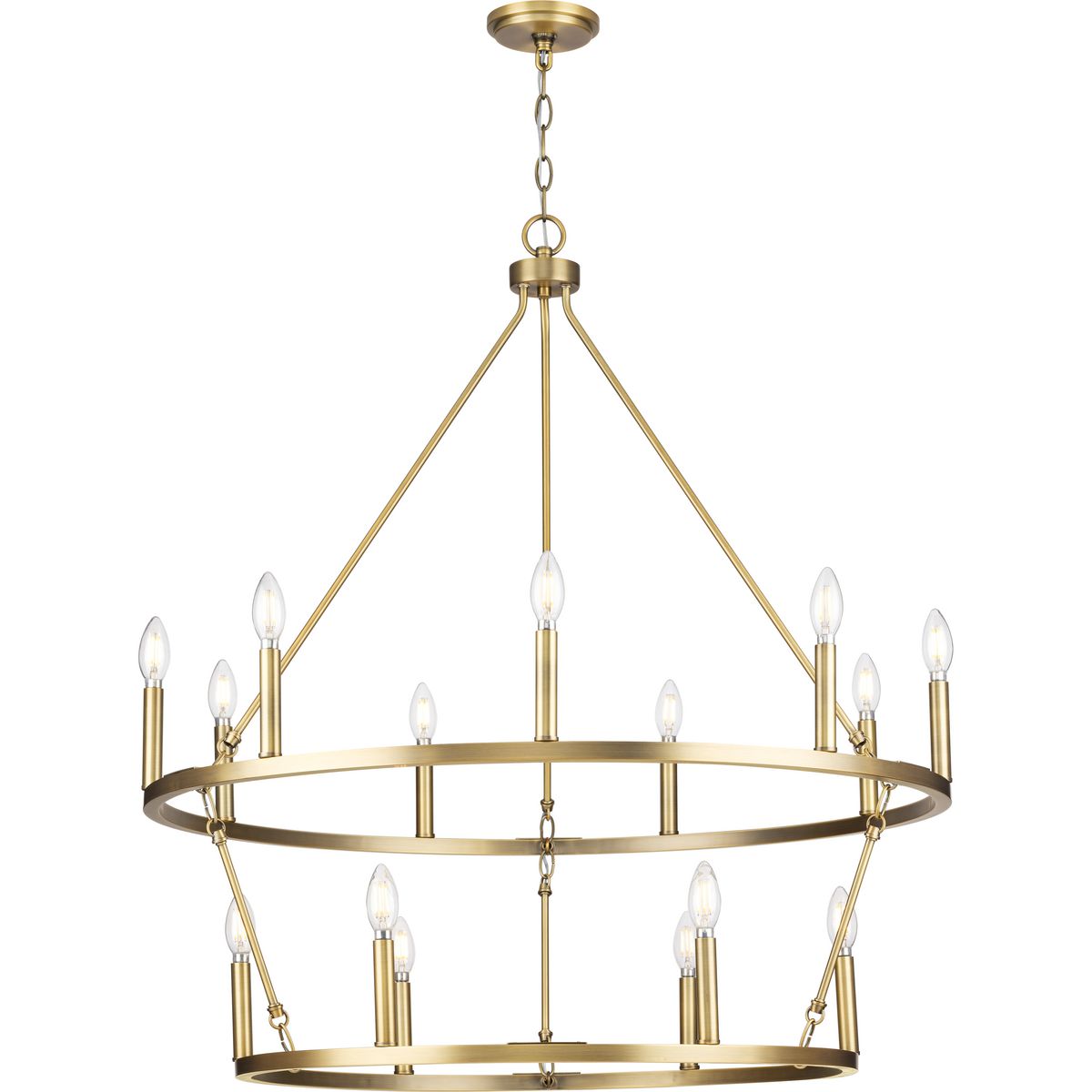 Progress Lighting Gilliam 15-Light Farmhouse Chandelier