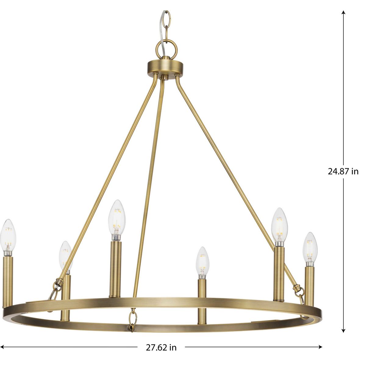 Progress Lighting Gilliam 6-Light Farmhouse Chandelier