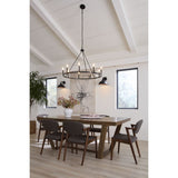Progress Lighting Gilliam 9-Light Matte Black Farmhouse Chandelier