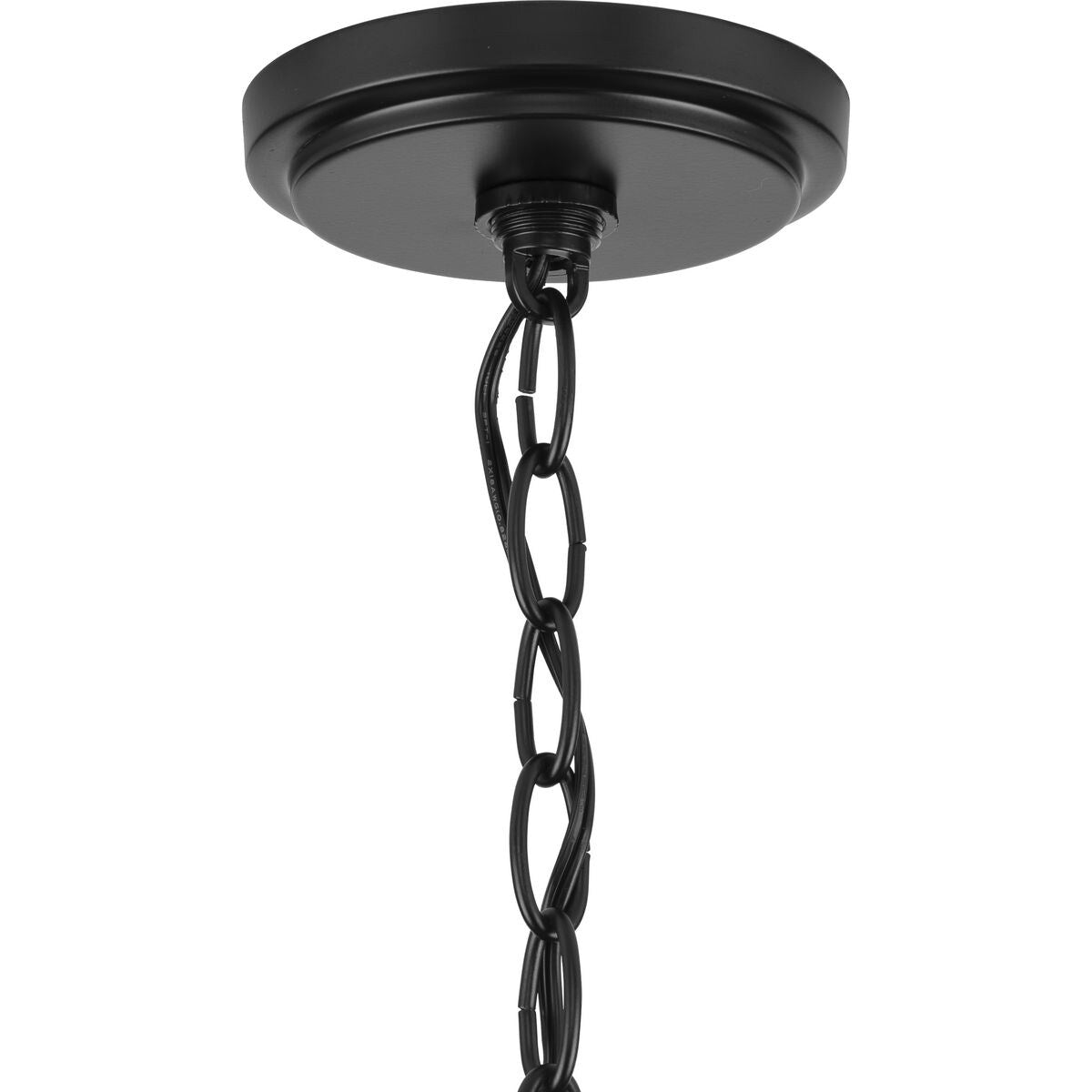 Progress Lighting Gilliam 6-Light Matte Black Farmhouse Chandelier
