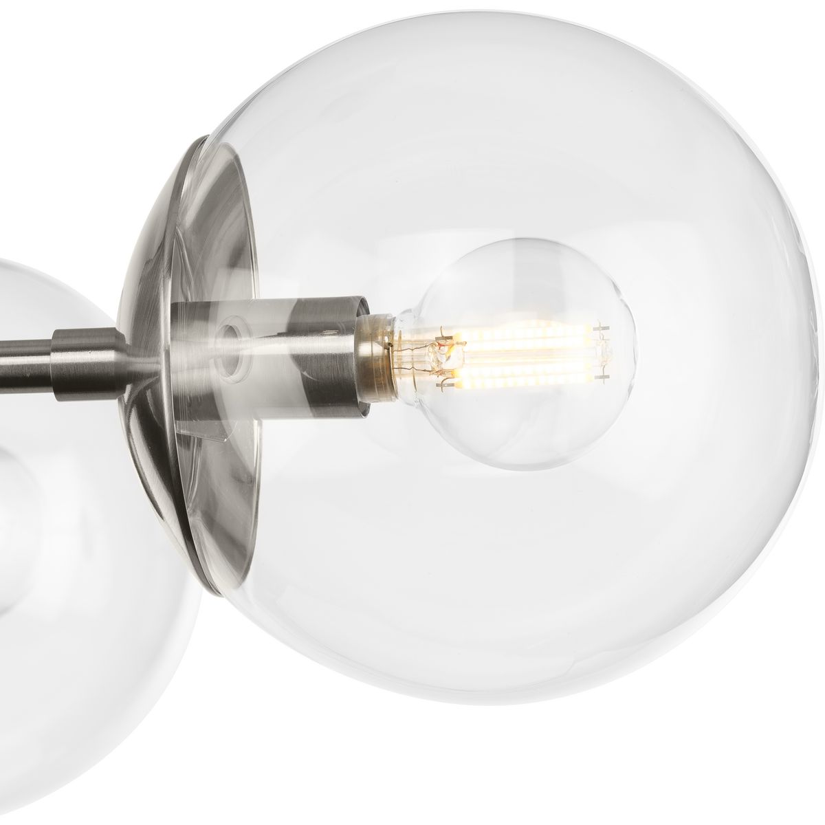 Progress Lighting Atwell 5-Light Brushed Nickel Mid-century Chandelier