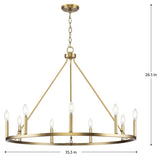 Progress Lighting Gilliam 9-Light Farmhouse Chandelier