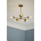 Progress Lighting Atwell 5-Light Brushed Bronze Mid-century Chandelier